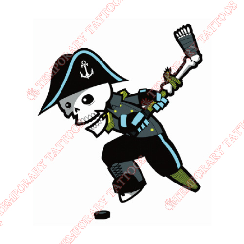 Milwaukee Admirals Customize Temporary Tattoos Stickers NO.9076